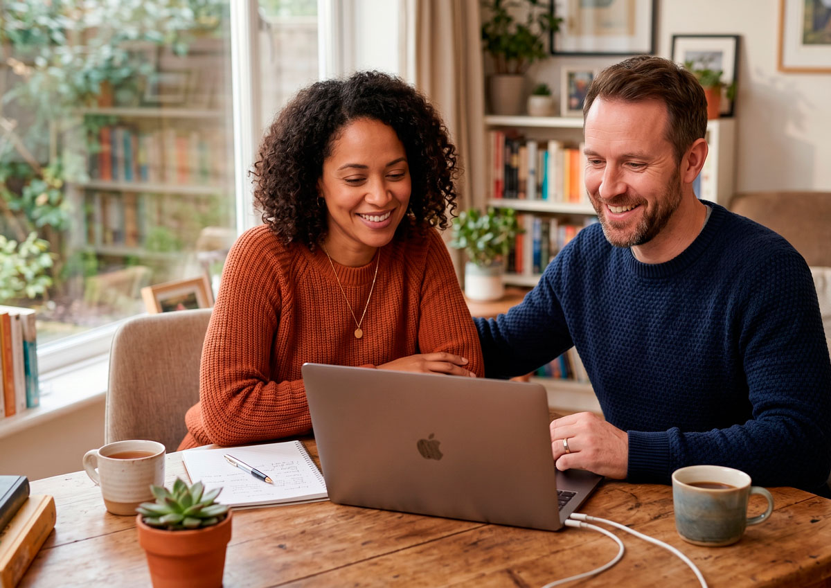 Intended parents consulting with an egg donation specialist